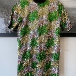 No.21 Sequin mini dress